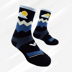 【日出百岳】速乾美麗諾羊毛登山襪-高筒, 1個, 日出雪山,M(22-24.5公分)