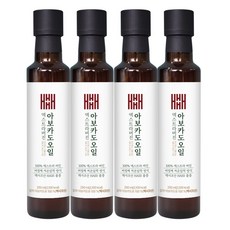 헤밀레 아보카도오일 엑스트라버진 멕시코 HASS 품종 냉압착, 4개, 250ml