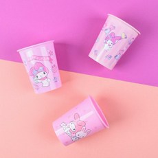 lilfant 美樂蒂 304不鏽鋼 兒童餐具組 (學習筷/湯匙/叉子/杯子/水壺/保溫瓶/餐盤/餐盒/餐具袋), 1個, (特價)3入水杯200ml, 粉色, 學習筷/湯匙/叉子/杯子/水壺/保溫瓶/餐盤/餐盒/餐具袋