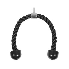 重訓滑輪機配件組 下拉桿 V型把手 划船把手 多功能龍門架飛鳥機適用 打造專業健身房, 1個, 麻繩