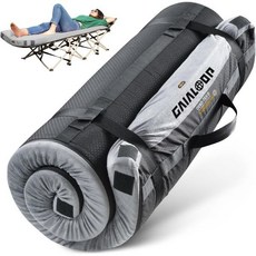 4인치 초두꺼운 메모리폼 캠핑 매트리스 30D 폼 캠프 패드 차량 텐트 침대 롤업 손님 숙박용 RV 트럭 캠퍼, Honey Orange, Cot: 72*24*4"