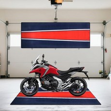 QVEEQ Motorcycle Mat 78\" L x 31\" W Garage Mat Waterproof Non-Slip Heavy-Duty Surface for Displa, QVEEQ Motorcycle Mat, 78" L x
