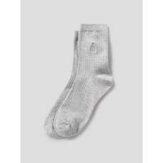 매장정품 빈폴 BEANPOLE ACCESSORY 남녀공용 솔리드 중목 양말 - 그레이 248748