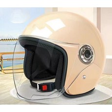 해피유통 남녀 공용 스쿠터 헬멧 jhwj, 야간주행 반사표지 증정, 옐로우 - 방한용 보온용