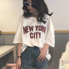 리더스타 여성티셔츠 당일발송 여성반팔티 오버핏 반팔 티셔츠 여성 반소매