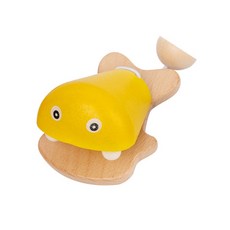 小魚響板 響板 魚兒 樂器 幼兒園 幼稚園 兒童樂器 奧福樂器 打擊樂器 音樂教具 奧福 奧福音樂 幼兒樂器 手響板, 黃, 1個