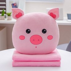 베개 이불 이중 사용 베개 접이식 에어컨 담요 자동차 인테리어 쿠션 베개 쓰리인원 사무실 낮잠 인공물, 26, 1개