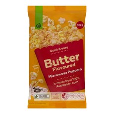 호주 울워스 전자렌지용 버터맛 팝콘 Woolworths Microwave Popcorn Butter Flavoured, 1개, 100g