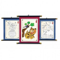 위드띵두두엠 족자만들기(종이물감붓포함), 화병도