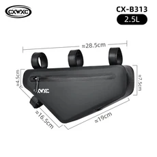 로드자전거가방 CXWXC 1.8L/3L/4L 완전 방수 자전거 삼각형 가방 프레임 앞 튜브 사이클링 M 도로 파니에 포장 주머니, [04] CX-B313 2.5L