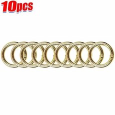 30/10pcs 금속 O 링 스프링 Clasps DIY 쥬얼리 개방형 라운드 Carabiner 키 체인 가방 클립 후크 개 체인 버클 커넥터, [00] 20mm, [00] gold-10pcs