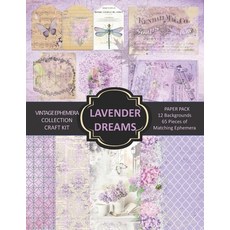 (영문도서) Lavender Dreams Vintage Ephemera Craft Kit: Paper Pack for Scrapbooking Card Making Decoupa... Paperback, Independently Published, English, 9798716452831