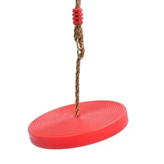 두꺼운 컬러풀 어린이 디스크 스윙 장난감 흔들 의자 실내외 정원 놀이터 팔각형 꽃잎 스윙 행잉 스윙, 05 Red-A