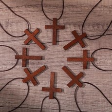 십자가 목걸이 기독교목걸이 나무 당일발송