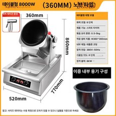 피키피킷 삼겹살굽는기계 그릴 삼겹살 자동구이, 물받이 포함 데스크탑 8000W 360mm, 기본 색상