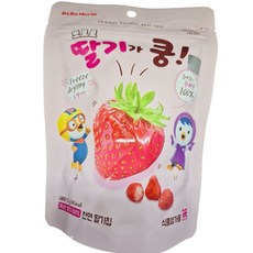 [진솔]뽀로로 딸기가 쿵 천연 과일칩 12g 5개