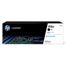HP 416X 原廠高容量碳粉匣 W2040X/W2041X/W2042X/W2043X，適用於M479fnw彩色雷射印表機, 1個, W2040X 黑色, 黑色