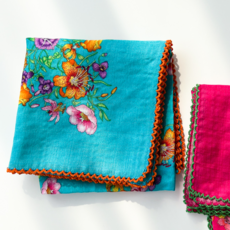 여성손수건 면손수건 여자 스카프 목수건 쁘띠스카프 간절기 레이스 에티켓 무릎덮개 데일리 등산 매너 국내생산