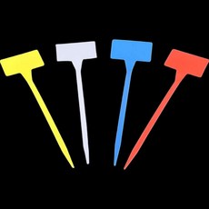 꺾임 컬러 식물이름표 30cm 모종 화단 화분 텃밭, 파랑