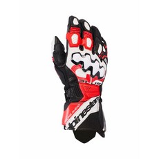 Alpinestars GP Plus R V3 賽車防摔長手套 可觸控螢幕, 黑白亮紅,L