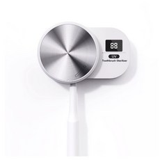 器可攜式設計 壁掛式免打孔 紫外 線牙刷消毒盒 家用牙刷消毒, 白色