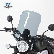 윈드가드 베네트125 호환 윈드 하우주 USR125 베네트 350D 윈도스크린 800MT, (브라운) 높이 45cm