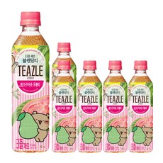 티즐 제로 핑크구아바 우롱티, 6개, 500ml