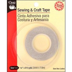 Dritz PRY-402 402 재봉 및 제작 테이프 6mm x 10.4M 1411-13 yd. 멀티컬러, 1/8-Inch x