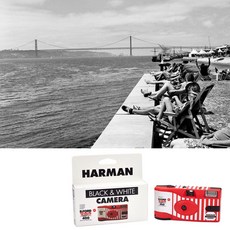 HARMAN 하만 XP2 SUPER 흑백 일회용 카메라 27컷 선물용 여행용 카메라, 1개