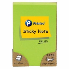 점착 프린텍 스티키노트 형광핑크 51 x 76 N5176P 100매, 본상품