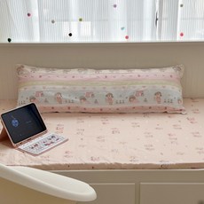 純棉長條抱枕，床頭靠枕，孕婦夾腿腰靠, xk全棉-晚安女孩,抱枕40*115cm（枕套皮+內膽芯0