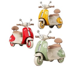 유아 미니 전동바이크 어린이 전기오토바이 원격제어 충전식 실내 실외용, D.레드+원격조종