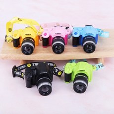 짱패브릭 파올라레이나 dslr 인형카메라 DSLR 미니어처카메라, 핑크, 1개