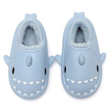 달콩슈 아동용 털 실내화 슬리퍼 상어 EVA 방한 신발 DSF273