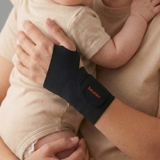 [물리치료사 자문개발] 브메르 편안한 인체공학 손목 보호대 심리스, 1개, 블랙