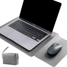 코지스 맥북 LG그램 삼성 노트북 파우치 15 16인치, 그레이, 1개