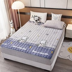 돌침대 토퍼 90x200 벨벳 매트리스 거실용 트렌디, 1cm, 스페이스 워크