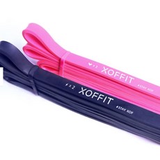 【XOFFIT】健身居家運動彈力繩 0.6cm和1.3cm 阻力繩 阻力帶 彈力帶, 1個, Level2 | 1.3cm,黑色, 黑色