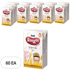 매일유업 요미요미 안심아이차 아기보리차 보리 125ml, 60개