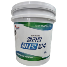 옥상 방수 페인트 3.5L 엘라탄 하나로 방수 상도/중도/하도 필요없음, 녹색, 1세트