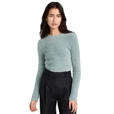 Vince 여성용 부드러운 속눈썹 풀오버 에게해 중위/실버 루렉스 150471