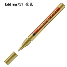 글로스 페인트 마커 다색 원형 팁 1-2mm 유리 자갈 목재 플라스틱용 펜 2PCs/로트 751, 02 053