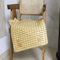 다민 나비마작 45x45cm 대나무의자방석 대나무격자방석 택시운전기사방석