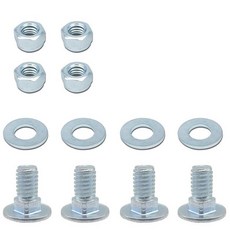 Goodffy 4팩 784-5581A 제설기 캐리지 볼트 및 너트 키트 1.6cm(5/8인치) 784-5581 세트 MTD 면도 플레이트 스크레이퍼 바 790-00117-06