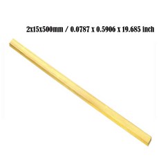 길이 500mm H59 황동 평판 스트립 두께 8mm 6mm 5mm 4mm 3mm 2mm 순수 구리 고체 금속 판재 재료, 2x15x500mm