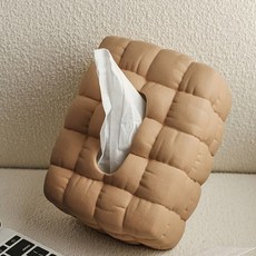 미라이 재미있는 베이커리 모아이 티슈 케이스 도자기 티슈커버, 코코아 브라운