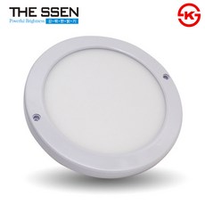 더쎈 LED 슬림엣지 원형직부 8인치 20W, 주광색, 1개