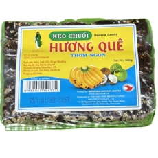 베트남 바나나 캔디 께오쭈오이 KEO CHUOI 땅콩엿 WORLDFOOD, 400g, 1개