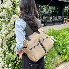캐주얼 기저귀 가방 데일리 숄더 크로스백 짐가방+셀러팩토리Shop, 바이올렛