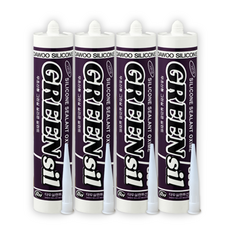 에스테크 다용도 냄새 적은 실리콘 그린씰 (노즐 포함) 투명, 4개